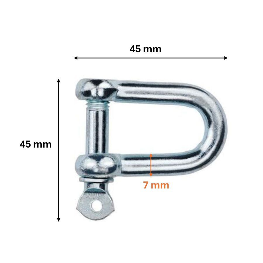 Lot de 6 mousquetons à vis Black and Decker