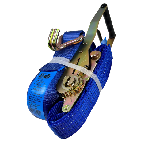 Spanngurt ERGO verstärkt, Komplettset – 5 Tonnen, Blau