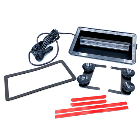 Gyrophare jaune pare-brise 24 LED – 19 modes de signalisation