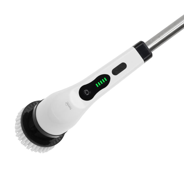 Brosse de nettoyage électrique avec manche télescopique – 8 têtes incluses, 25W