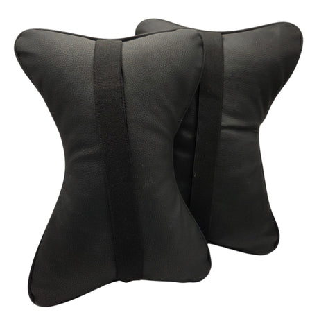 Coppia di cuscini poggiatesta auto beige