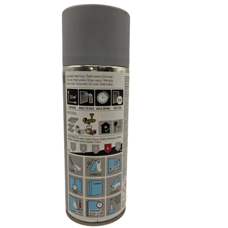 Črna antikorozijska temeljna barva v spreju, 400 ml