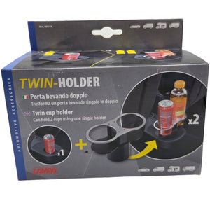 Suporte Duplo para Copos Lampa – Praticidade e Organização para o Seu Carro