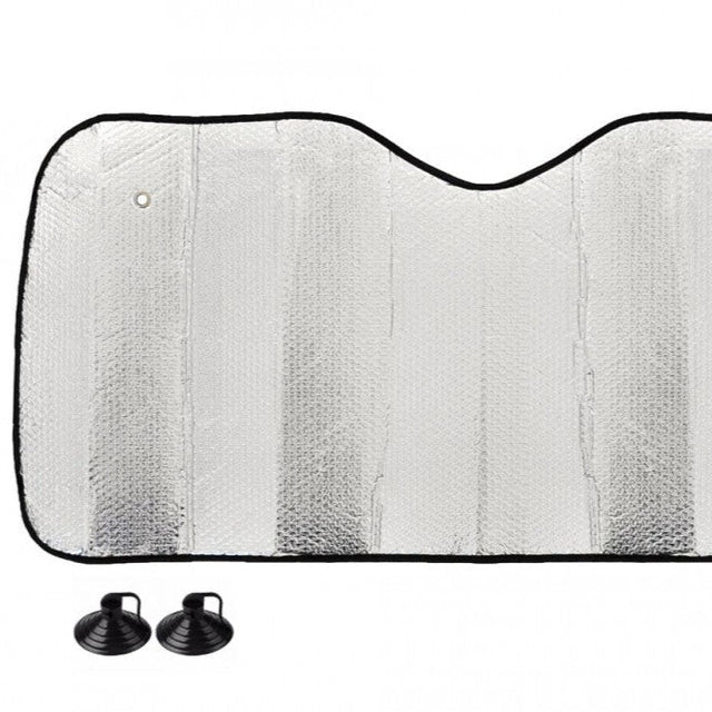 Hliníková sluneční clona na čelní sklo 70x140 cm