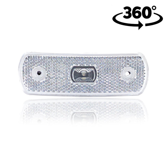 LED obrysové světlo, zaoblené, bílé