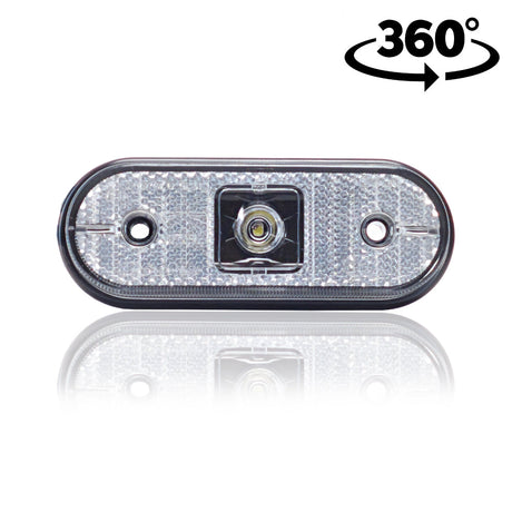 LED Λάμπα Θέσης Aspöck Unipoint με Λευκό Καλώδιο