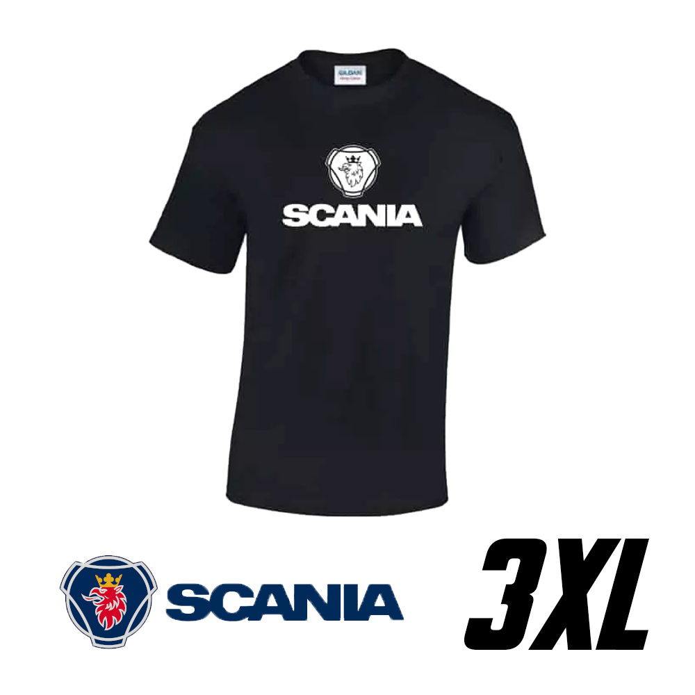 Camiseta Scania 100% algodón – Negra