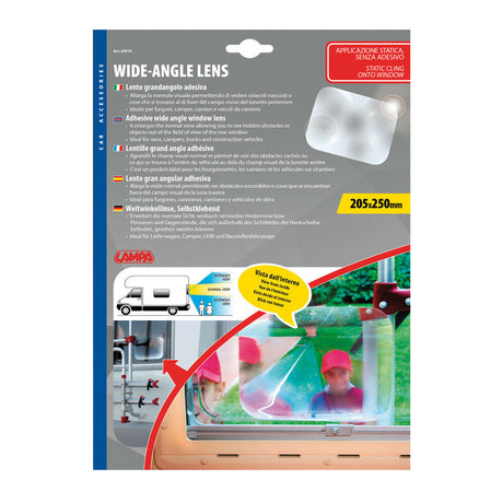 Panorama-Lupe für die Heckscheibe – Fischaugen-Effekt, 25x20 cm