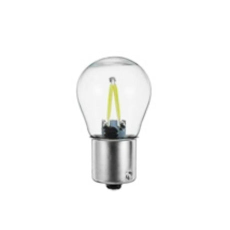 Biela LED žiarovka 2LED COB BA15S 12/24V