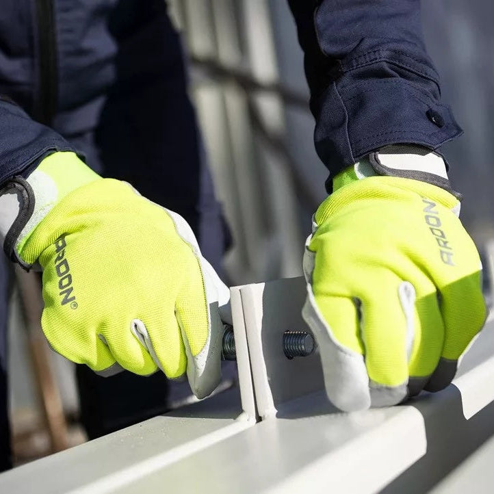 Zimní pracovní rukavice s vysokou viditelností 10/XL