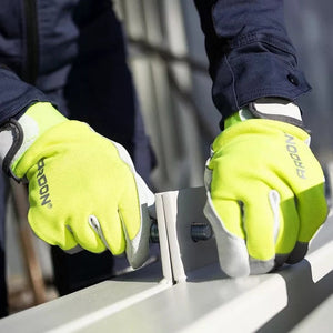 Zimní pracovní rukavice s vysokou viditelností 10/XL