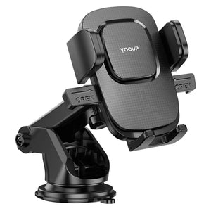Suport auto pentru telefon cu ventuză Yooup S18, rotire 360°