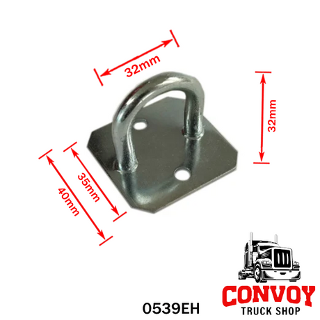 Halbrunder Planenhalter aus verzinktem Stahl – 25 mm oder 30 mm