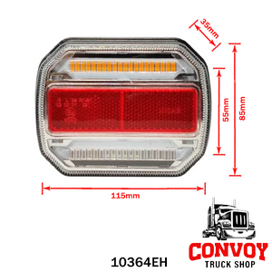 LED Πίσω Λάμπα Τρέιλερ 4 σε 1 με Πρίσμα, 12V/24V