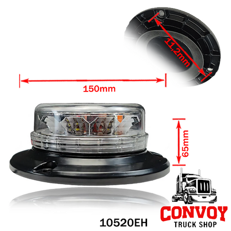 Gyrophare LED ultrafin magnétique – 4 couleurs sélectionnables