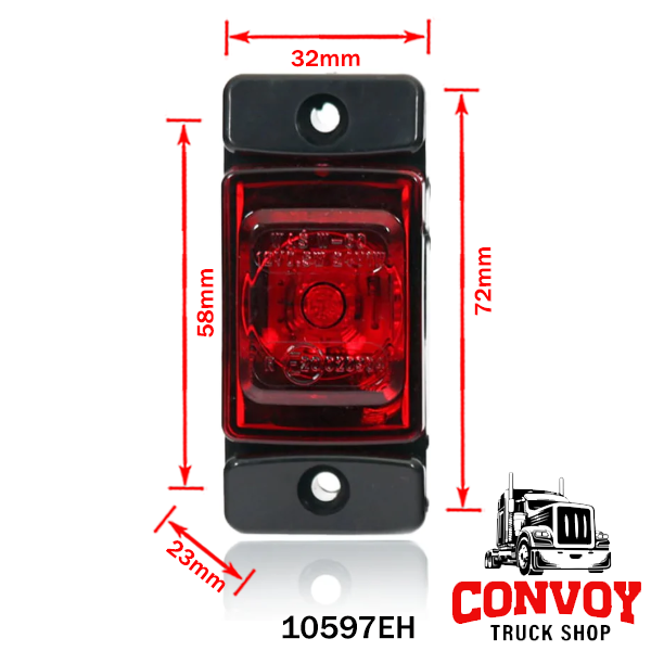 Kompakt LED pozicijska luč s stranskim ušesom