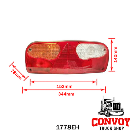 Zadnja luč Aspöck za prikolice Fliegl – leva