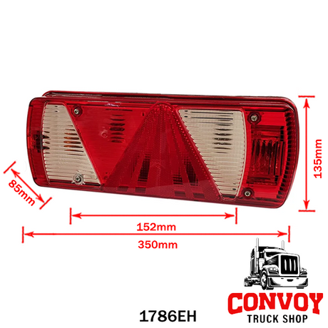 Piloto trasero Aspöck Ecopoint II para remolque Fliegl