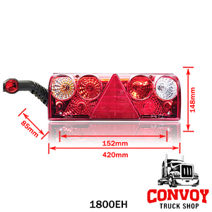 Fanale posteriore sinistro Aspöck Europoint II per Schmitz – 5 poli AMP