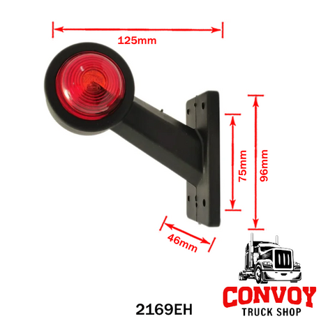 Gumová obrysová lampa s rovným ramenom, žiarovková