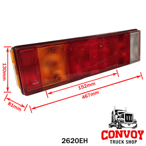Rear Lamp for MAN Trucks - Large, SIM