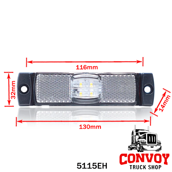 Feu de position LED central avec support latéral