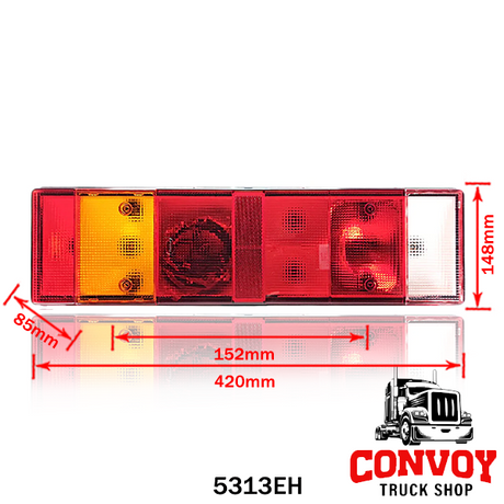 Univerzalna 7-komorna zadnja luč – leva