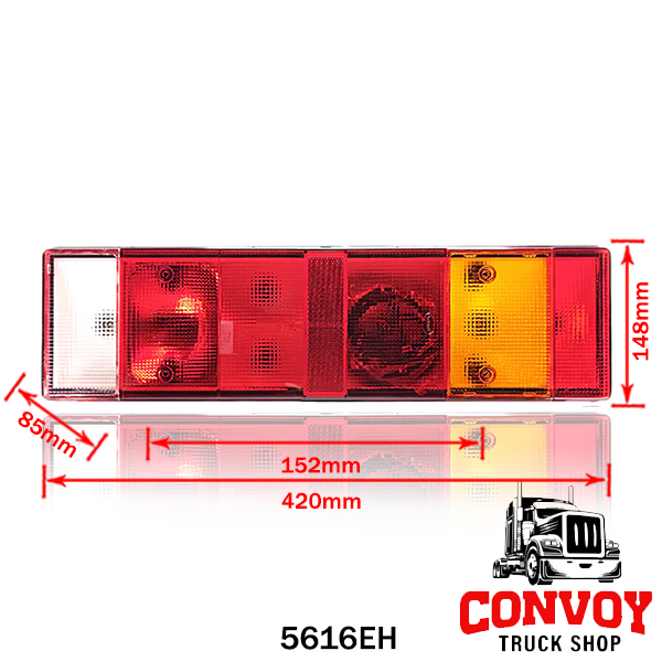Piloto trasero universal de 7 funciones - Izquierdo