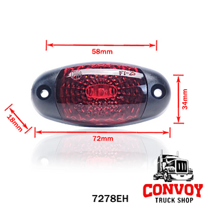 Kleine ovale LED-Positionsleuchte – gelb