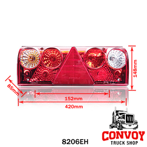 Fanale posteriore sinistro Aspöck Europoint II per Schmitz – 5 poli AMP