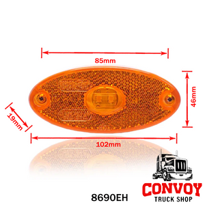 LED ovalno pozicijsko svjetlo – žuto