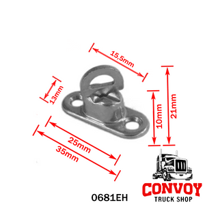 Drehbarer Planenhaken für Planen und Seitenwände – in drei Größen