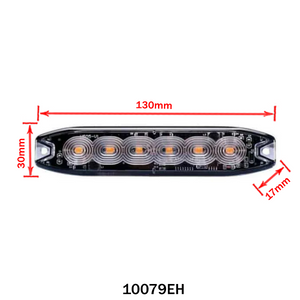 Lampă de avertizare subțire cu LED albastru, 19 moduri de funcționare