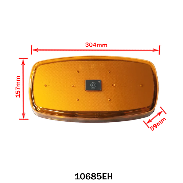 Gyrophare LED jaune rechargeable à base magnétique