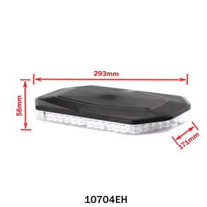 Luz de Advertência LED Amarela com Base Magnética para Veículos – 48W ou 80W