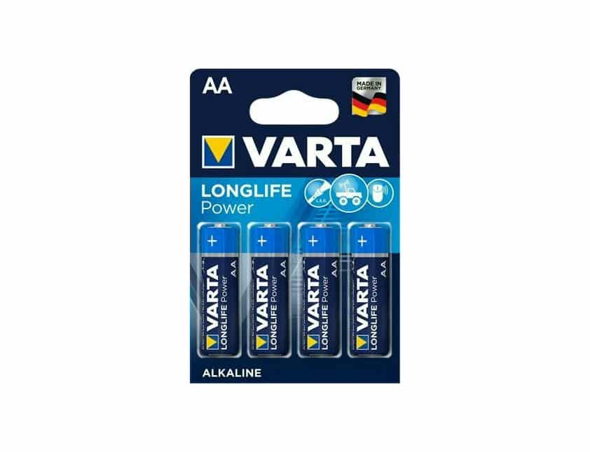 Batterie AA Alcaline VARTA Longlife Power - Confezione da 4