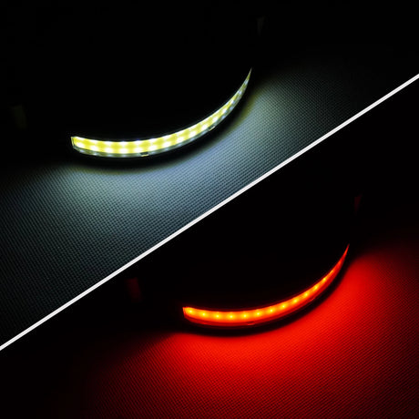 Gebogene LED-Stirnlampe mit Gestensteuerung