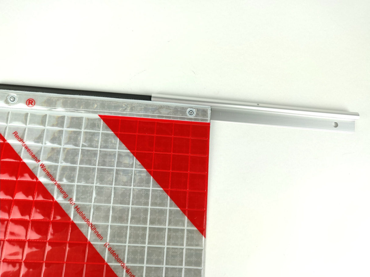 Support en aluminium pour panneau réfléchissant de hayon élévateur