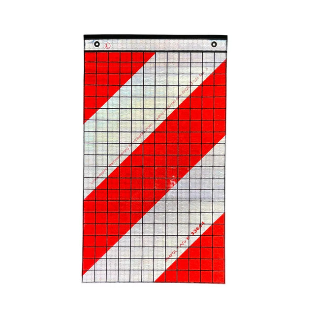 Рефлекторна люлееща се табела с държач за подемна задна врата на камион