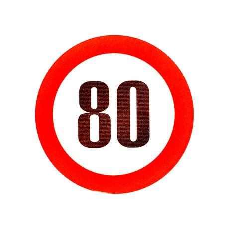 Reflective Speed Limit Sticker - 19cm