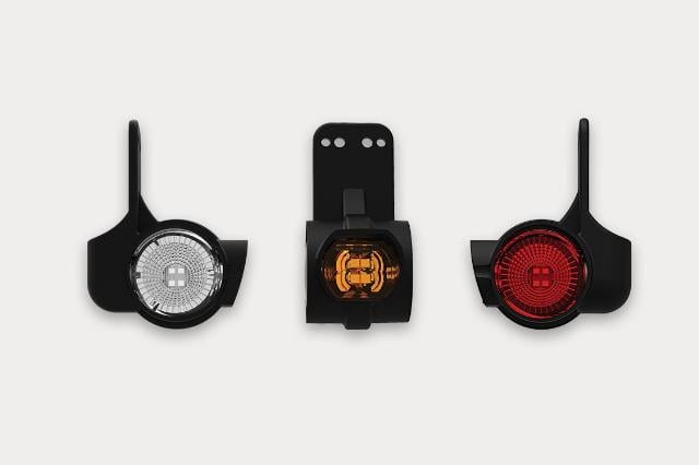 Fristom Omega LED Rubber Marker Light, 3-Function, Microprismatic