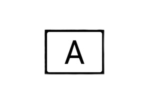 Označevalna tabla "A" za vozila za odvoz odpadkov, 300 x 400 mm