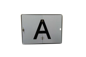 Označevalna tabla "A" za vozila za odvoz odpadkov, 300 x 400 mm
