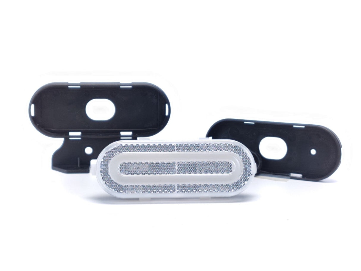 Lampă de poziție LED cu carcasă rotunjită, transparentă, 12-36V