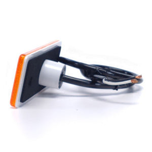 Zabudovatelné poziční světlo s prismou, žluté, 4 LED, 24V