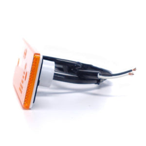 Zabudovatelné poziční světlo s prismou, žluté, 4 LED, 24V