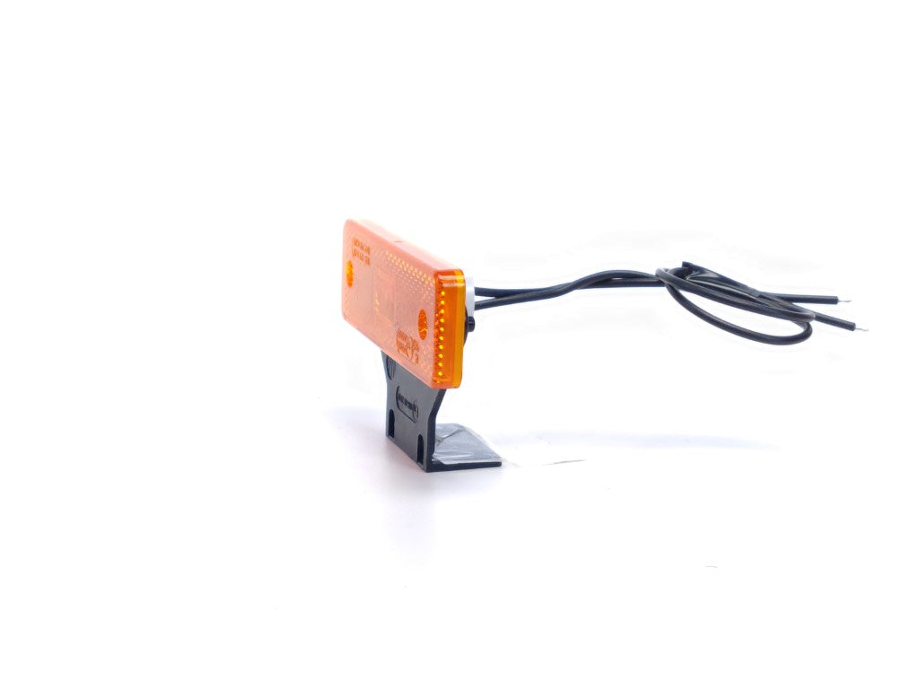 Vestavná LED poziční lampa žlutá s držákem