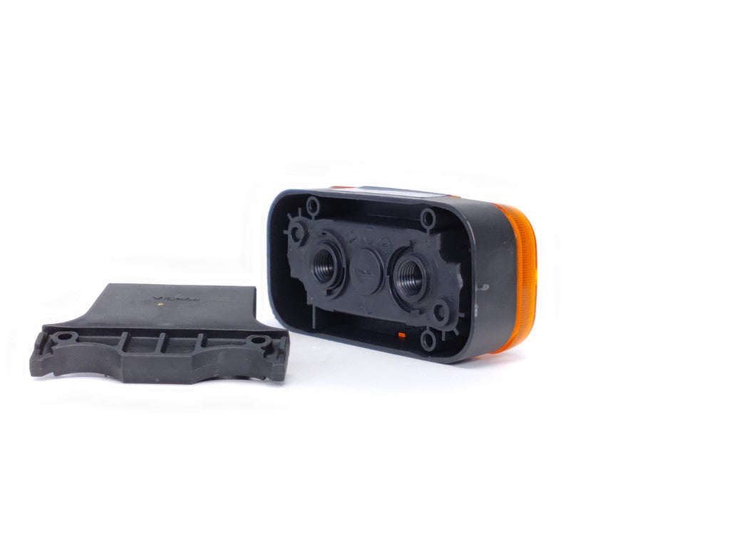 Boční poziční lampa s prizmatickým sklem Vignal – velká, žlutá