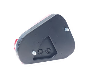 Триъгълна задна лампа за ремарке – лява с мъгла