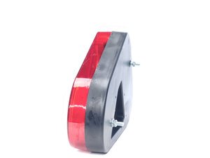 Триъгълна задна лампа за ремарке – лява с мъгла